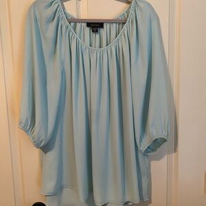 Karen Kane Sky Blue Blouse NWOT